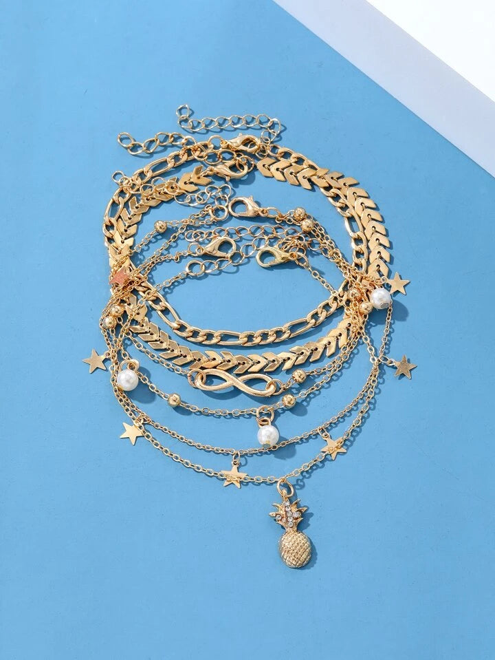 Bracelet cheville chaines (5)