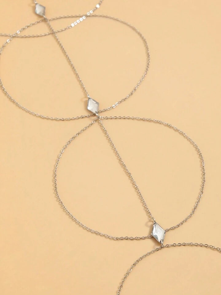 Jarreteire longue blanche