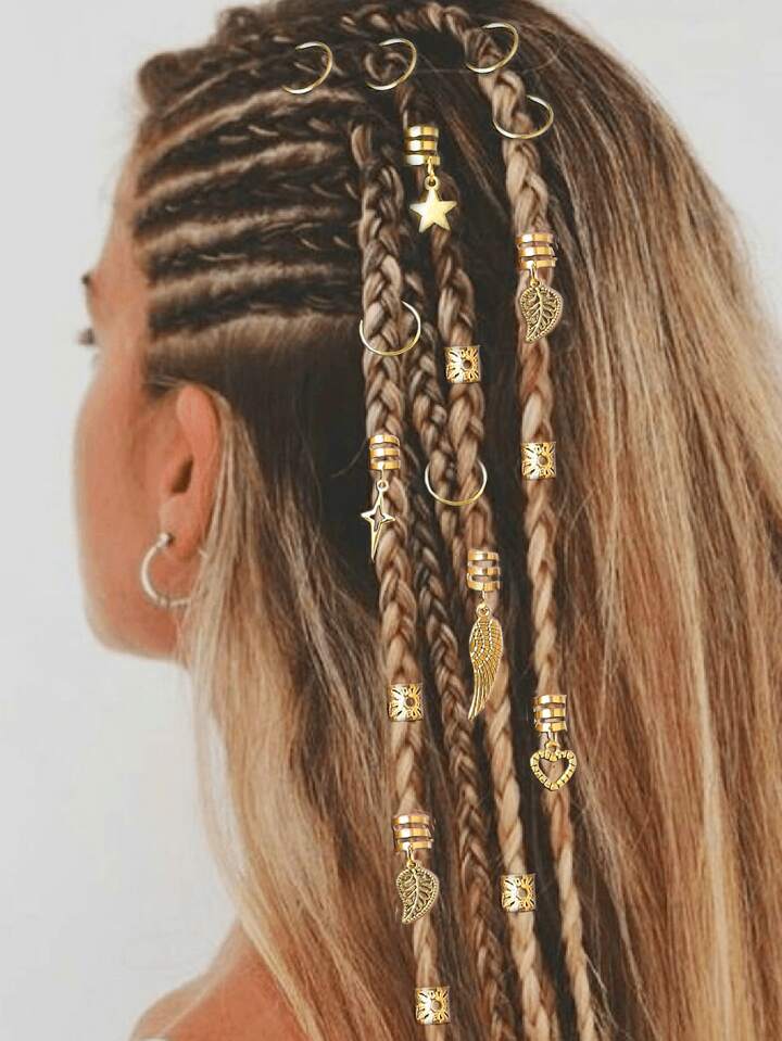 Bagues cheveux dorées / Argente (35)