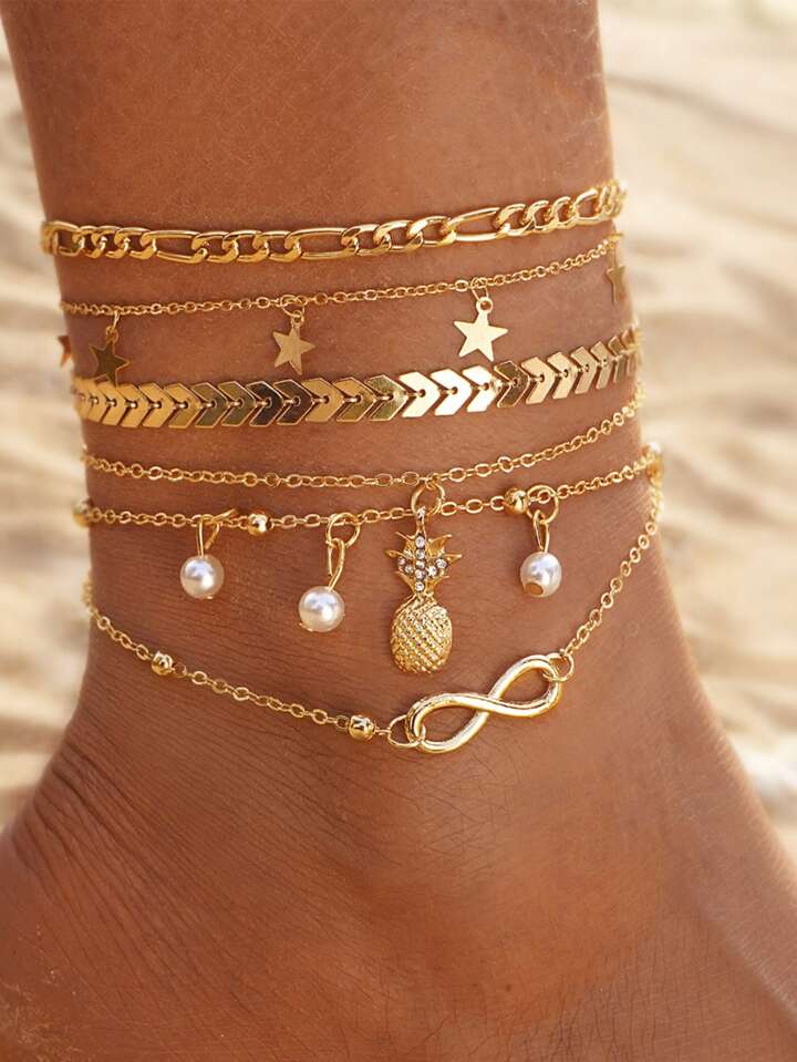 Bracelet cheville chaines (5)