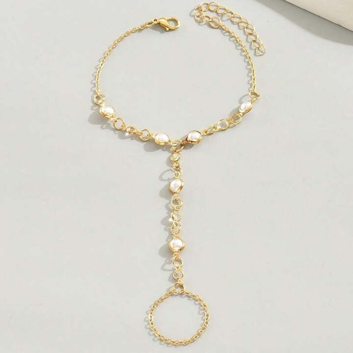 Barcelet Bague Perle
