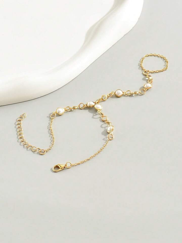 Barcelet Bague Perle
