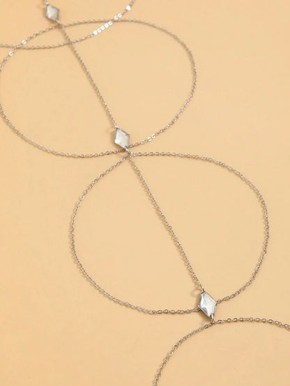 Jarreteire longue blanche