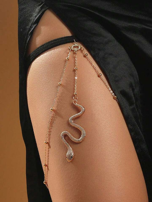 Jarretiere noire serpent