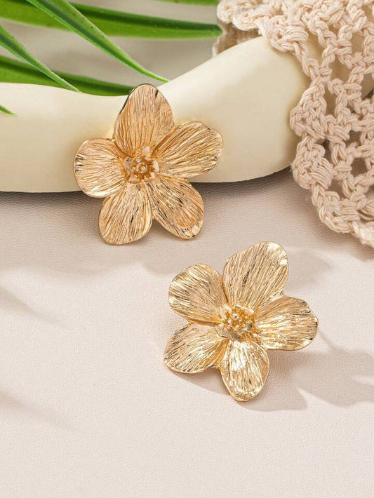 Boucle oreilles Fleures or