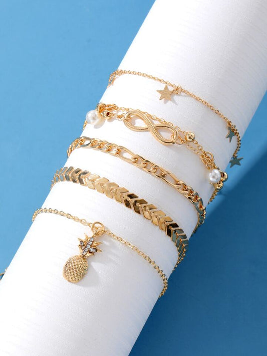 Bracelet cheville chaines (5)