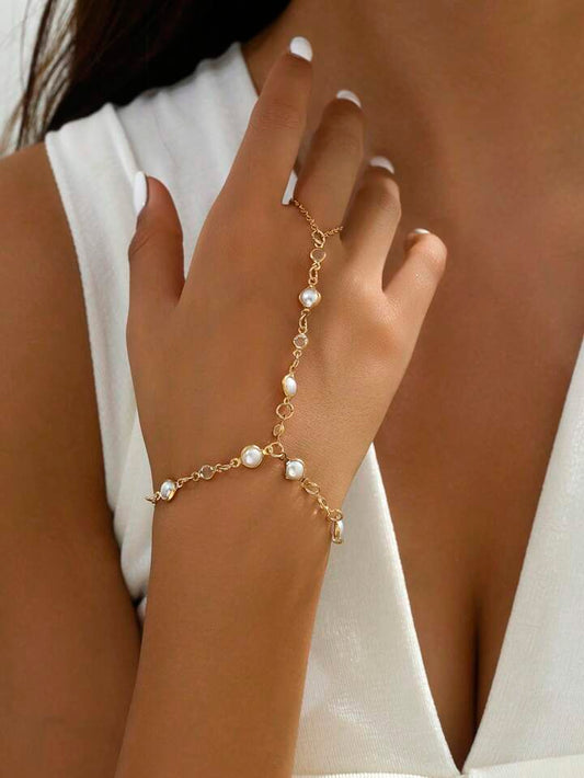 Barcelet Bague Perle